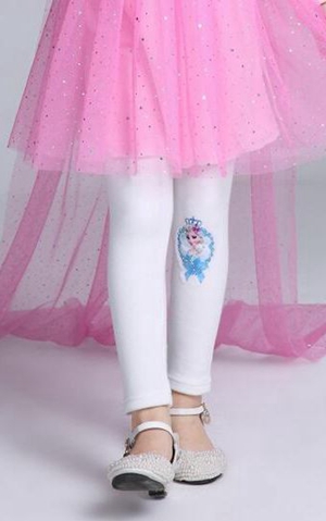 F68132-1 White velvet girls leggings tights Korea style children s clothes